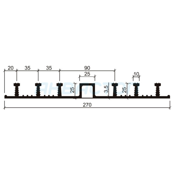 Гидрошпонка-Аквастоп-ДО-27025-625-EPDM