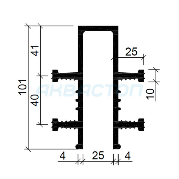 Гидрошпонка-Аквастоп-ДЗ-10025-425-EPDM